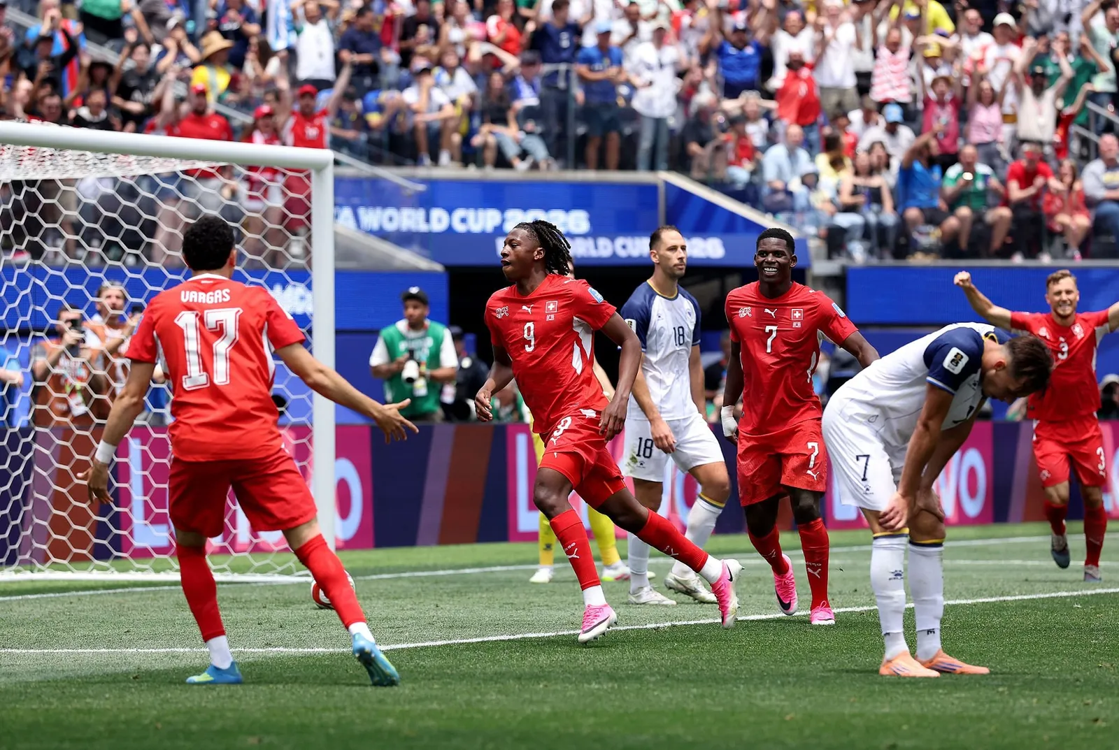 Switzerland 4-1 Bosnia-Herzegovina: Super-subs Manzambi and Vargas seal late win