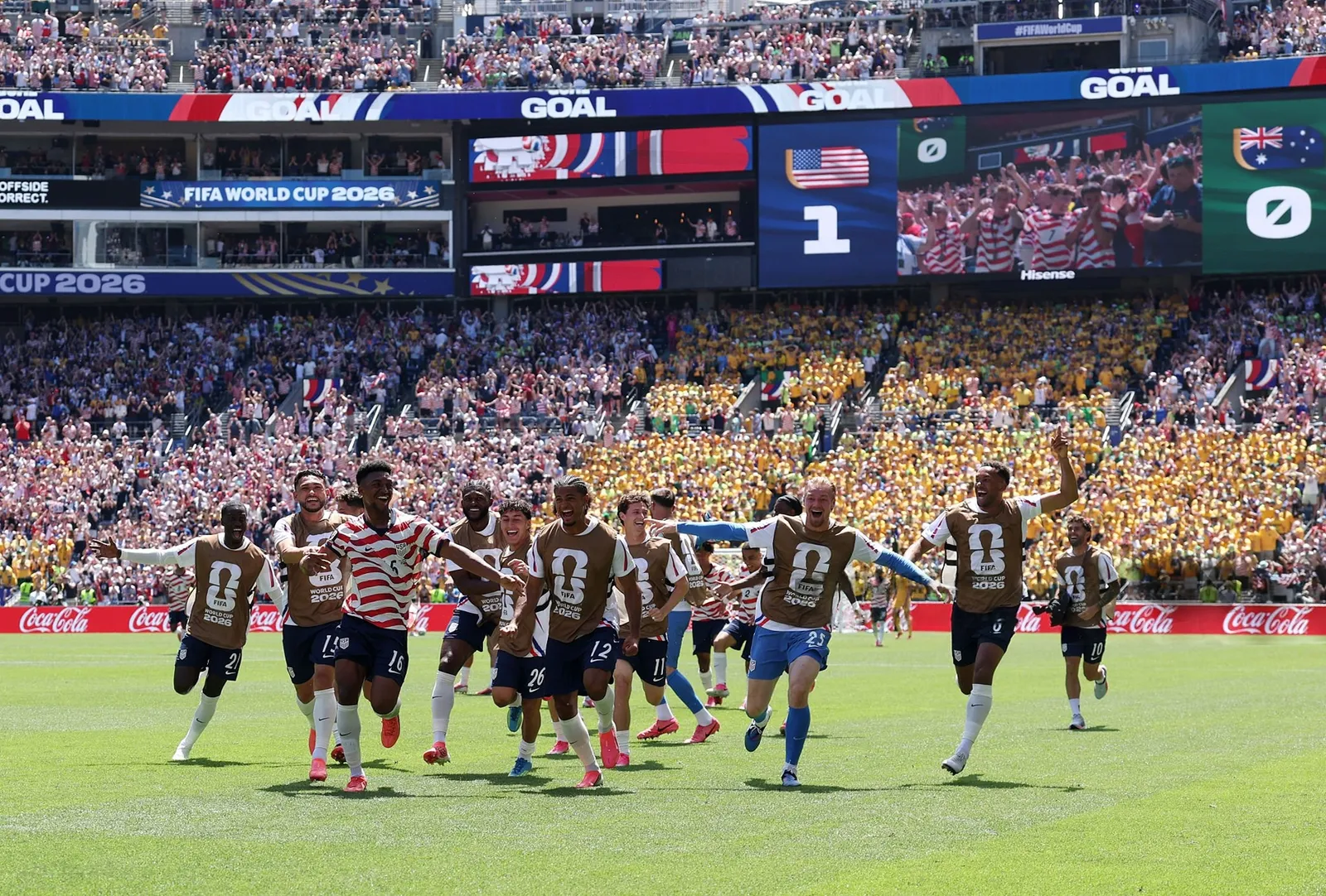 United States 2-0 Australia: Freeman sends co-hosts through to last 32