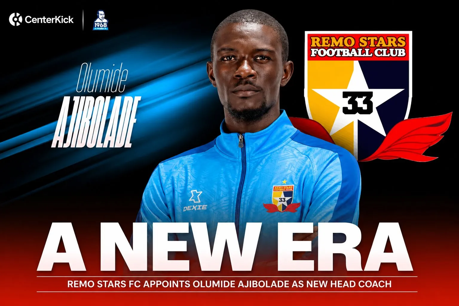 Remo Stars Appoint Olumide Ajibolade as Head Coach
