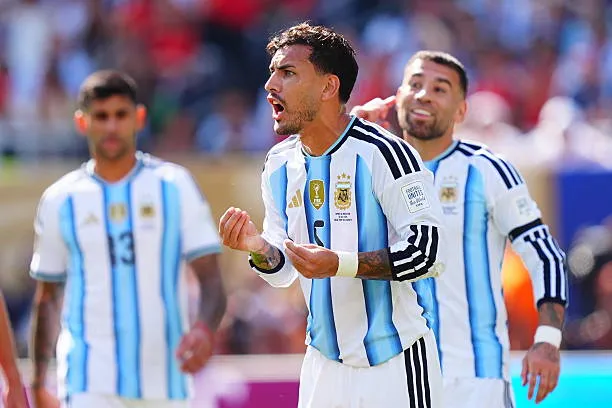 Tempers Flare As Leandro Paredes Sees Red After World Cup Final Altercation