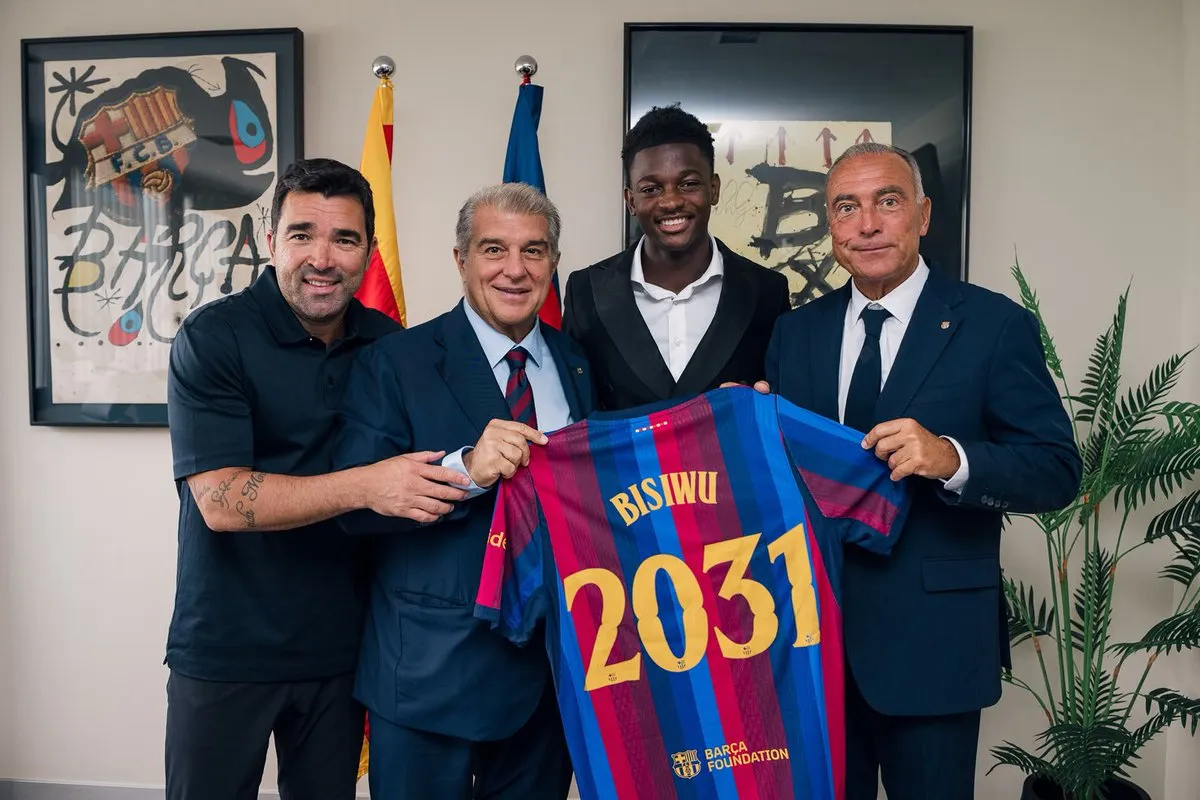 'Being here is a dream', says new Barcelona recruit Bisiwu