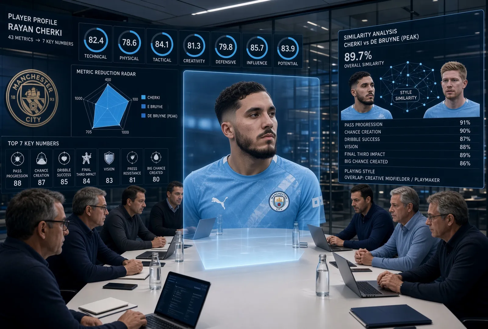 How Manchester City Used Data to Replace De Bruyne with Rayan Cherki