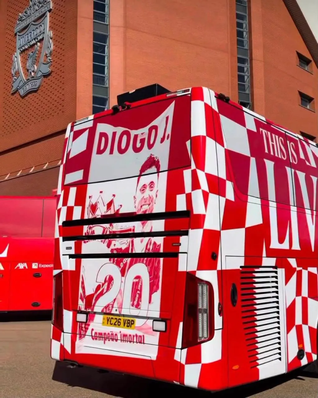 Liverpool Keep Diogo Jota Close With Emotional Team Bus Tribute - Image 1