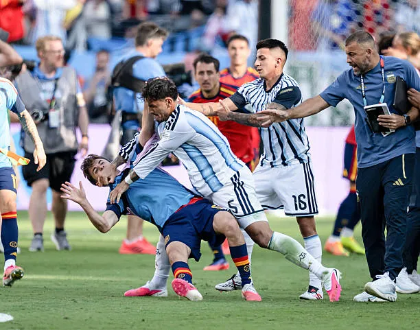 Tempers Flare As Leandro Paredes Sees Red After World Cup Final Altercation - Image 2