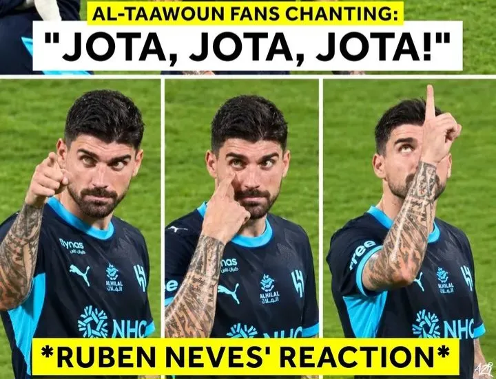 Neves Angry Over Jota Chants From Al-Taawoun Fans - Image 1