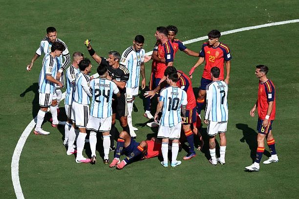 Tempers Flare As Leandro Paredes Sees Red After World Cup Final Altercation - Image 3